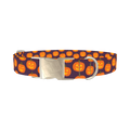 Halloween Pumpkin Dog Collar - metal silver