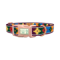 Colorful Tribal Star Dog Collar - plastic rose gold
