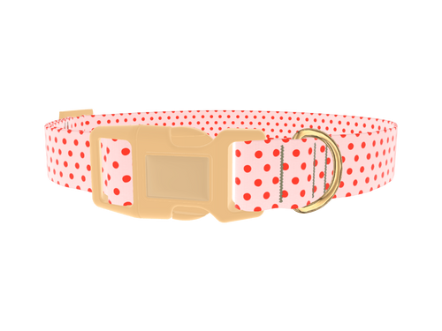 Red Polka Dot Dog Collar
