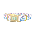 Pastel Dolphin Dog Collar - plastic gold