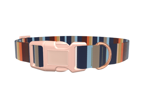 Striped Geometric Dog Collar