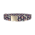 Sugar Skull Dog Collar - metal silver