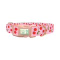 Cherry Pattern Dog Collar - plastic rose gold