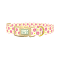 Valentine Smiley Dog Collar - plastic gold