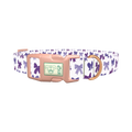 Purple Bow Dog Collar - plastic rose gold