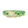 St. Patrick's Balloon Dog Collar - plastic gold