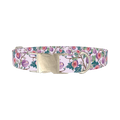Floral Fig Dog Collar - metal silver