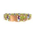 Whimsical Mushroom Dog Collar - metal rose gold