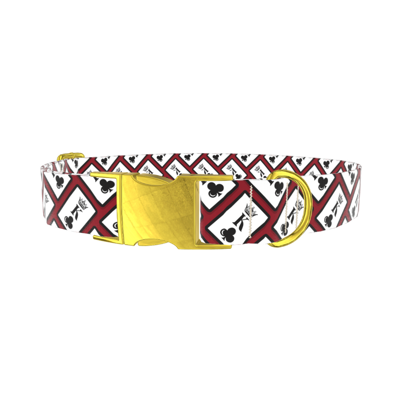 King of Clubs Card Dog Collar