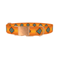 Geometric Tribal Dog Collar - metal rose gold