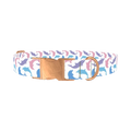 Pastel Dolphin Dog Collar - metal rose gold
