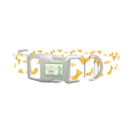 Pasta Pattern Dog Collar - plastic silver