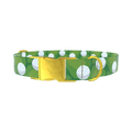 Golf Course Dog Collar - metal gold
