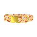 Dia de los Muertos Dog Collar - metal gold