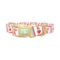 Playing Card Dog Collar - plastic gold