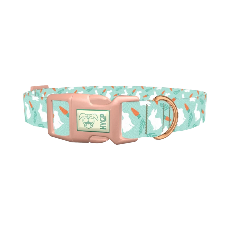 Carrot Bunny Dog Collar - plastic rose gold