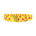 Tropical Palm Tree Dog Collar - metal gold