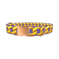 Golden Chain Lilac Dog Collar - metal rose gold