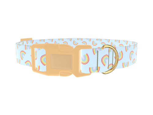 Rainbow Pattern Dog Collar