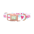 Romantic Heart Dog Collar - plastic rose gold