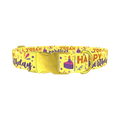 Birthday Cake Dog Collar - metal gold