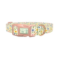 Wildflower Meadow Dog Collar - plastic rose gold