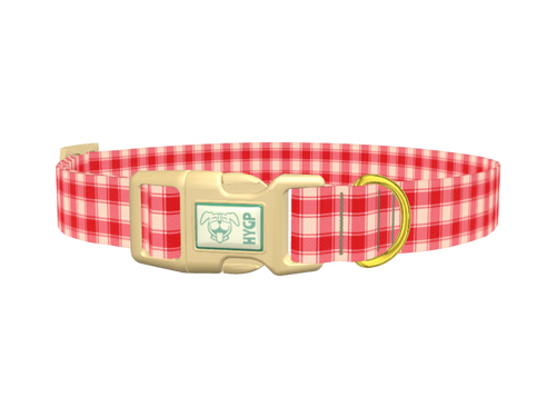 Plaid Pattern Dog Collar