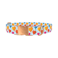 Valentine Heart Balloon Dog Collar - metal rose gold