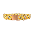 Honeycomb Bee Dog Collar - metal rose gold