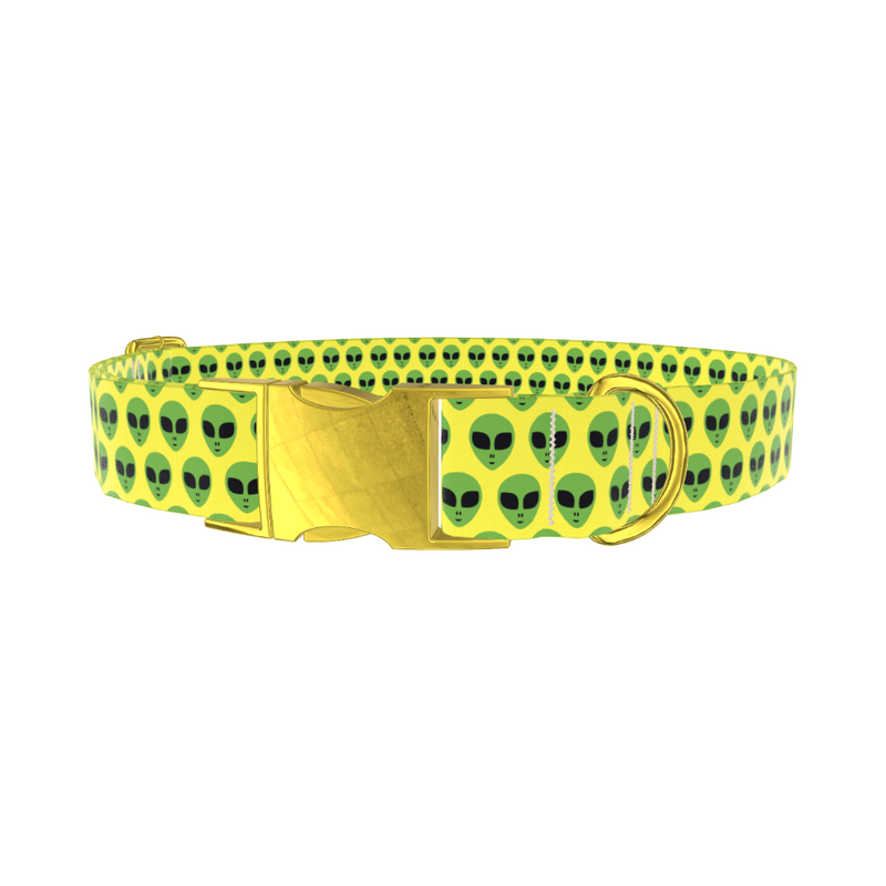 Alien Faces Dog Collar