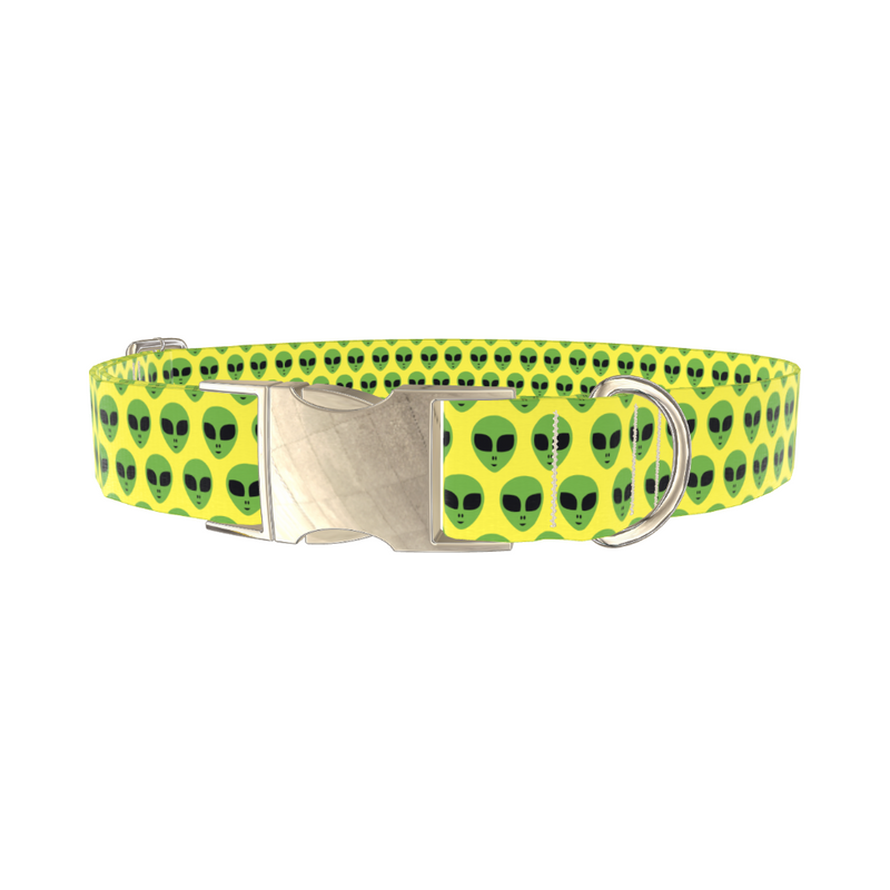 Alien Faces Dog Collar