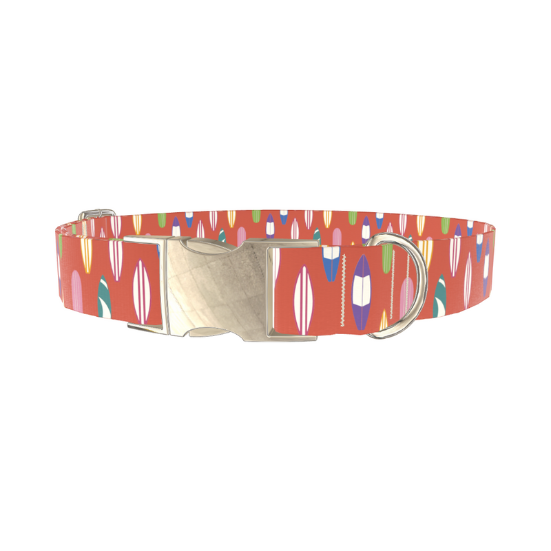 Surfboard Pattern Dog Collar