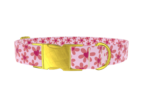 Floral Heart Dog Collar