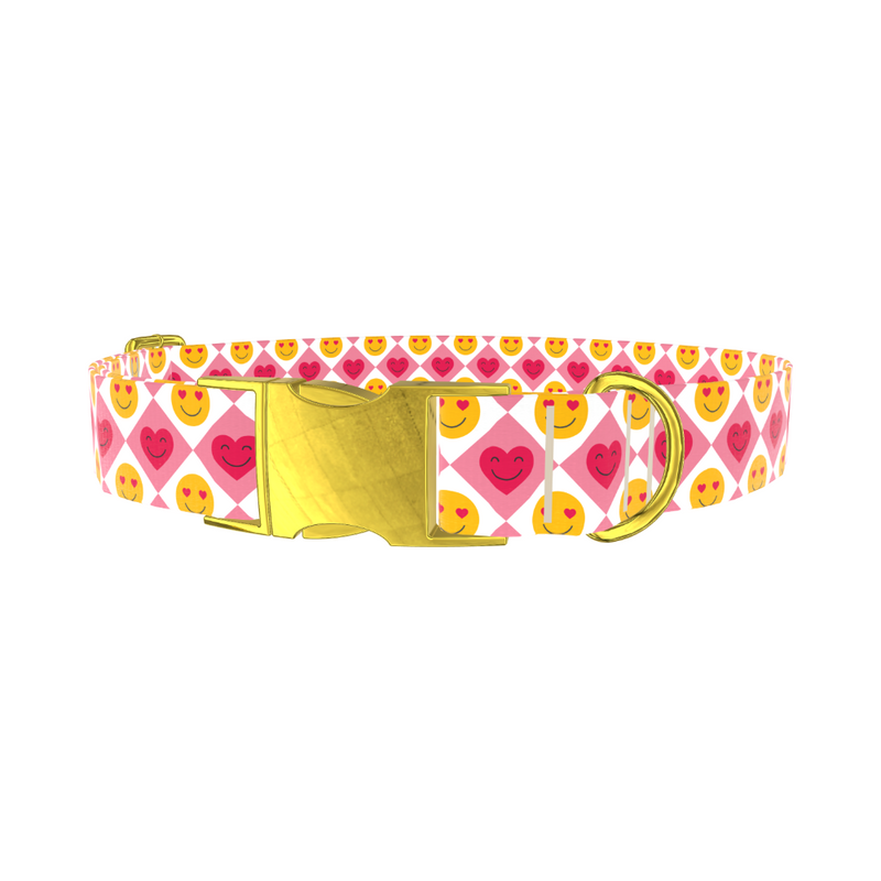 Heart Emoji Dog Collar