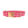 Gingham Heart Dog Collar - Thumbnail 2