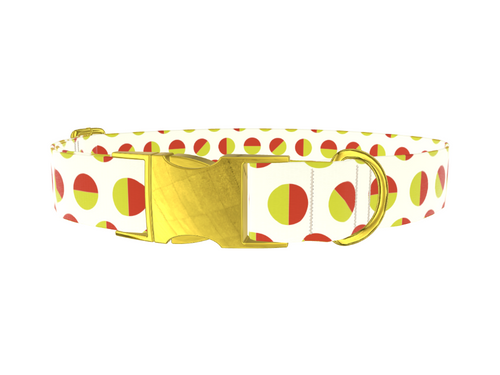 Geometric Polka Dot Dog Collar
