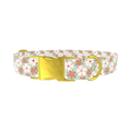 Mint Pink Floral Dog Collar - Thumbnail 1