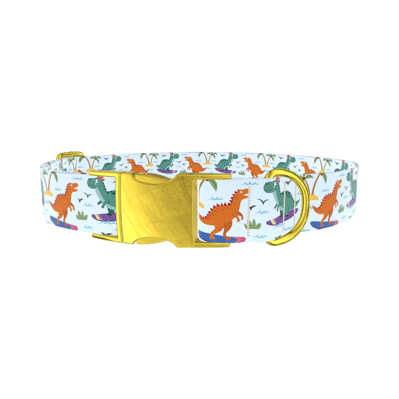 Dinosaur Surf Dog Collar