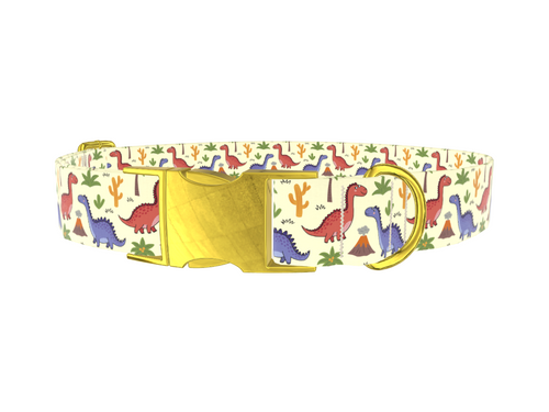 Dinosaur Volcano Dog Collar
