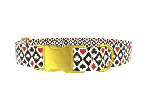 Diamond Card Suit Dog Collar