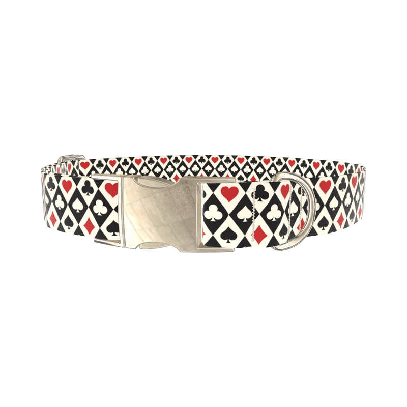 Diamond Card Suit Dog Collar