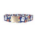 Blue Basketball Jersey Dog Collar - Thumbnail 3