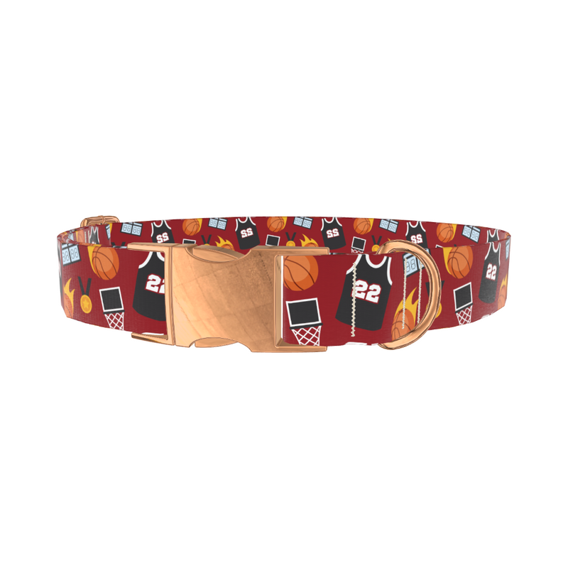 Basketball Theme Dog Collar