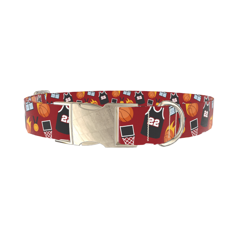 Basketball Theme Dog Collar