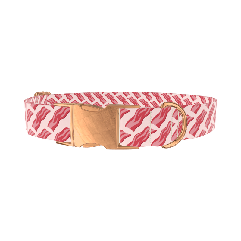 Bacon Pattern Dog Collar