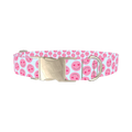 Heart Smile Emoji Dog Collar - metal silver