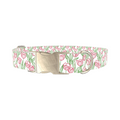 Pink Tulip Sketch Dog Collar - Thumbnail 3