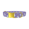 Purple Unicorn Magic Dog Collar - metal gold