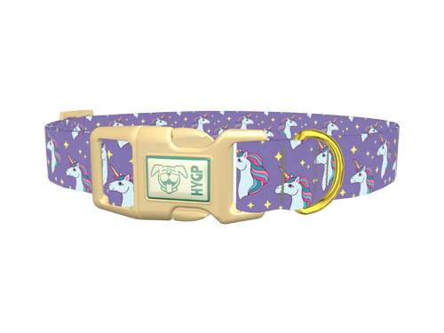 Purple Unicorn Magic Dog Collar