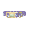 Purple Unicorn Magic Dog Collar - plastic gold